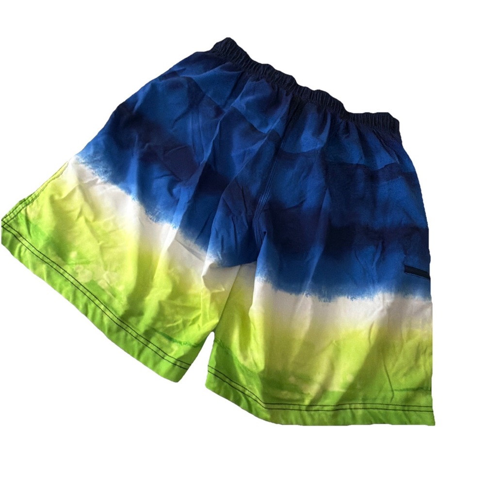Speedo Mens Board Shorts Multicolor Blue Tie‎ Dye Lined Drawstring Pockets L - Picture 8 of 9